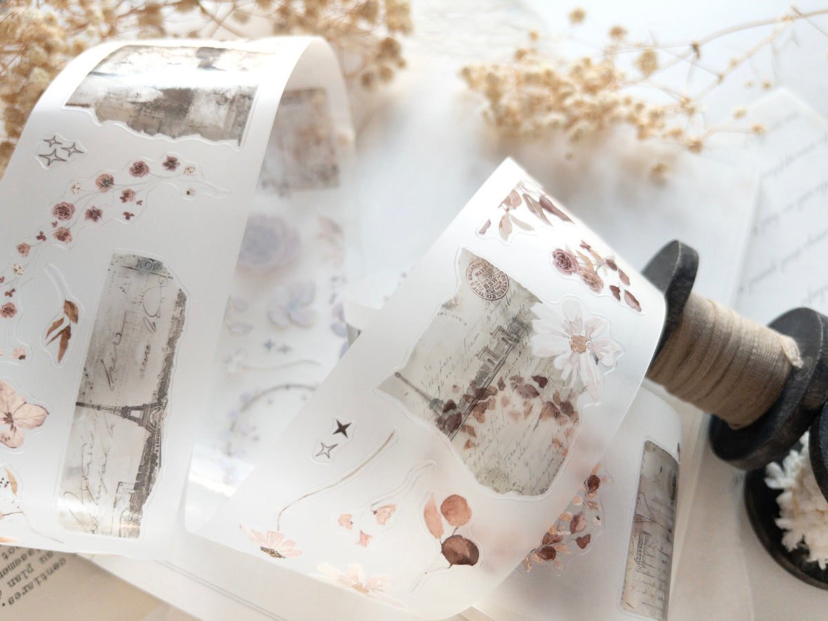 Pre-cut PET tape: Paper Garden