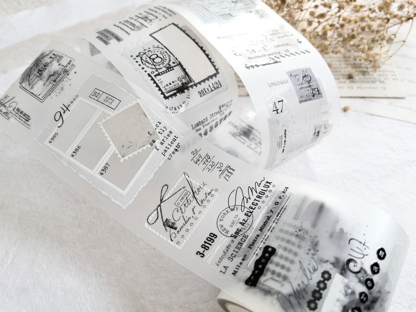 Journal Pages pre-cut PET tape: Fragments (100cm loop)