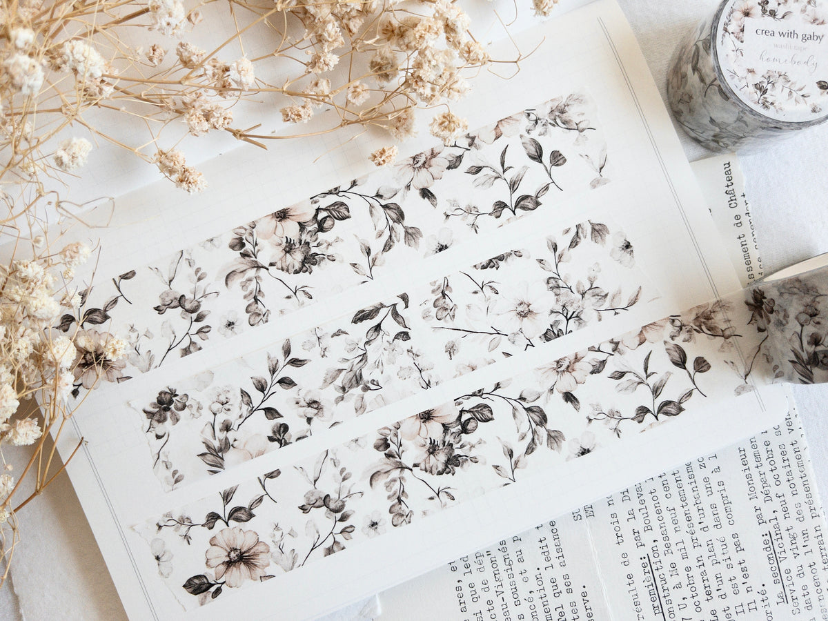 Floral washi tape: Homebody collection (30mm)