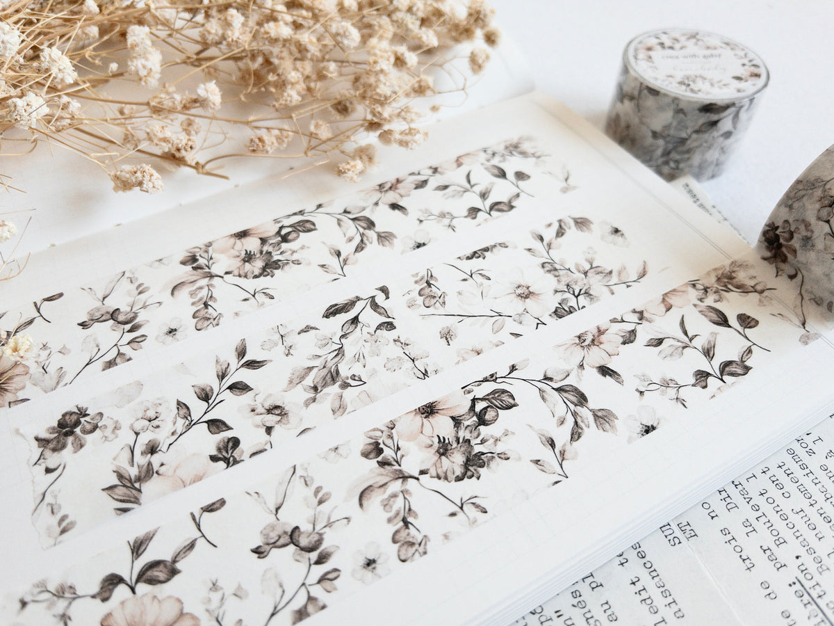 Floral washi tape: Homebody collection (30mm)