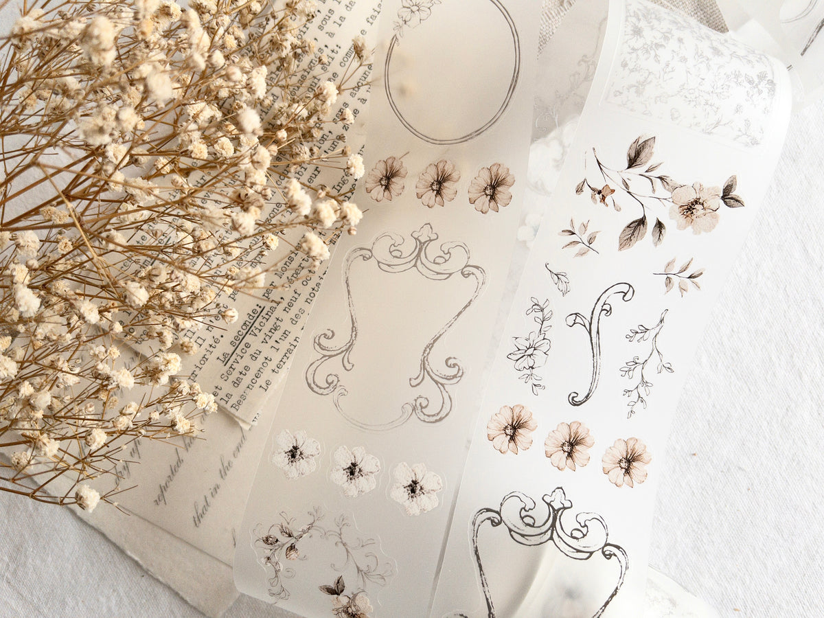 Pre-cut PET tape: Frames (Homebody collection)