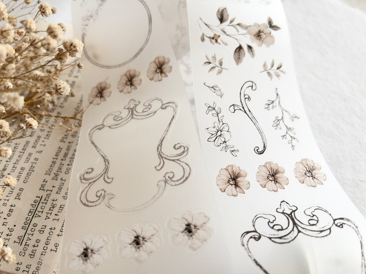 Pre-cut PET tape: Frames (Homebody collection)