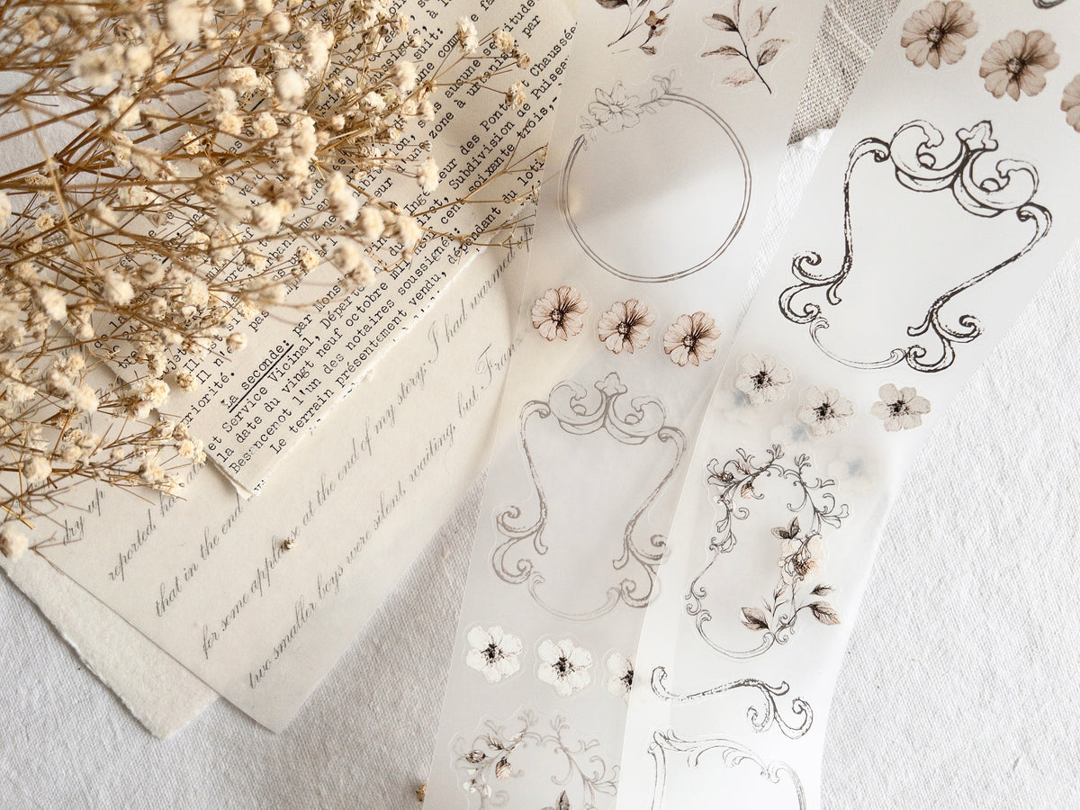 Pre-cut PET tape: Frames (Homebody collection)