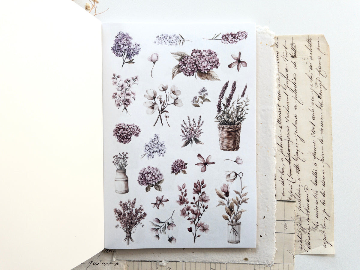 Washi sticker book: Spring cottage