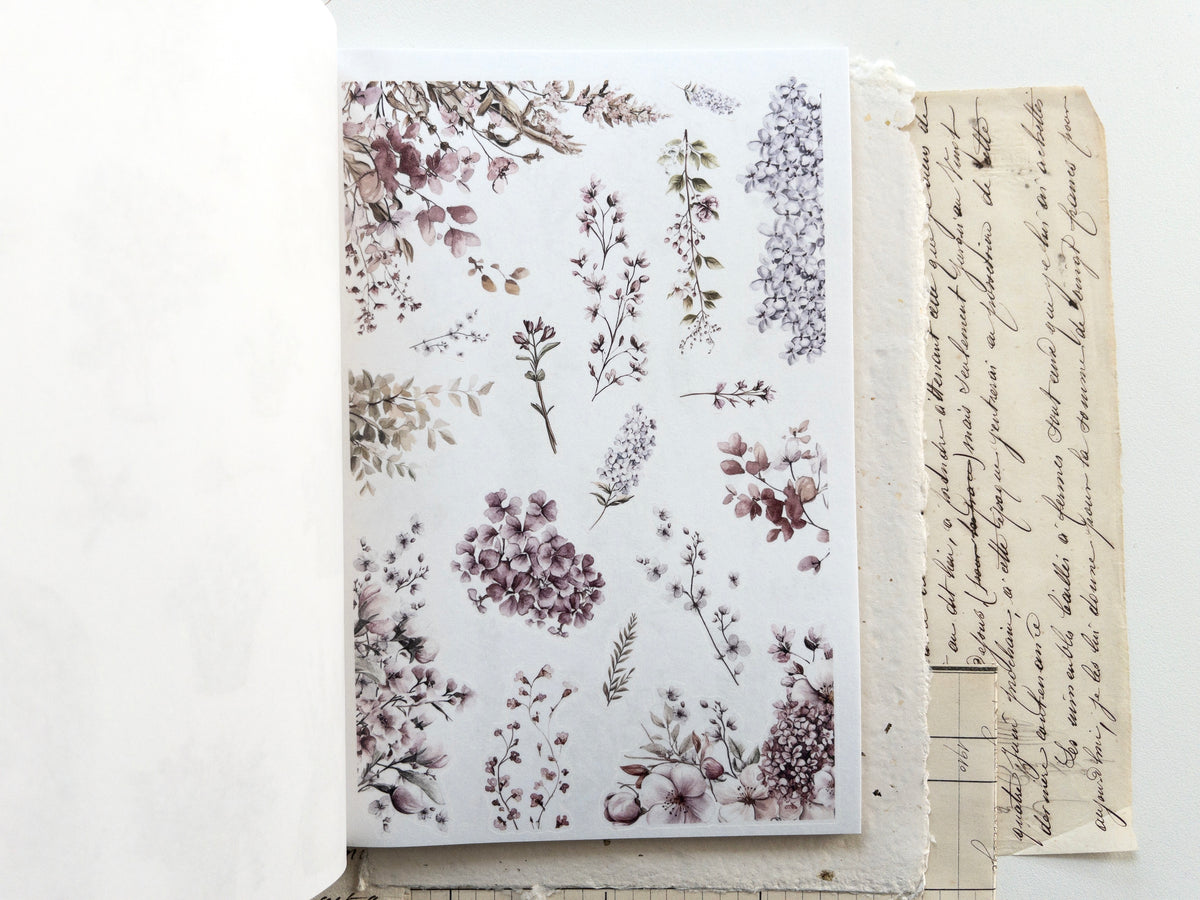 Washi sticker book: Spring cottage