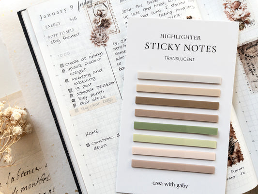 Highlighter sticky notes: Spring cottage