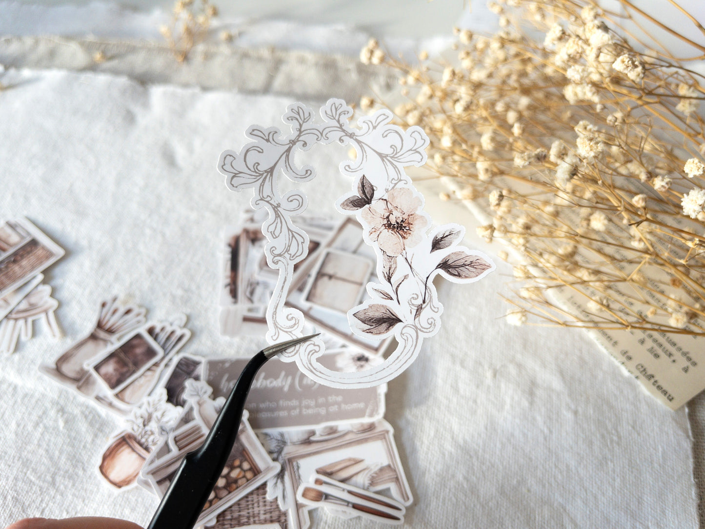 Deco sticker flakes: Homebody collection