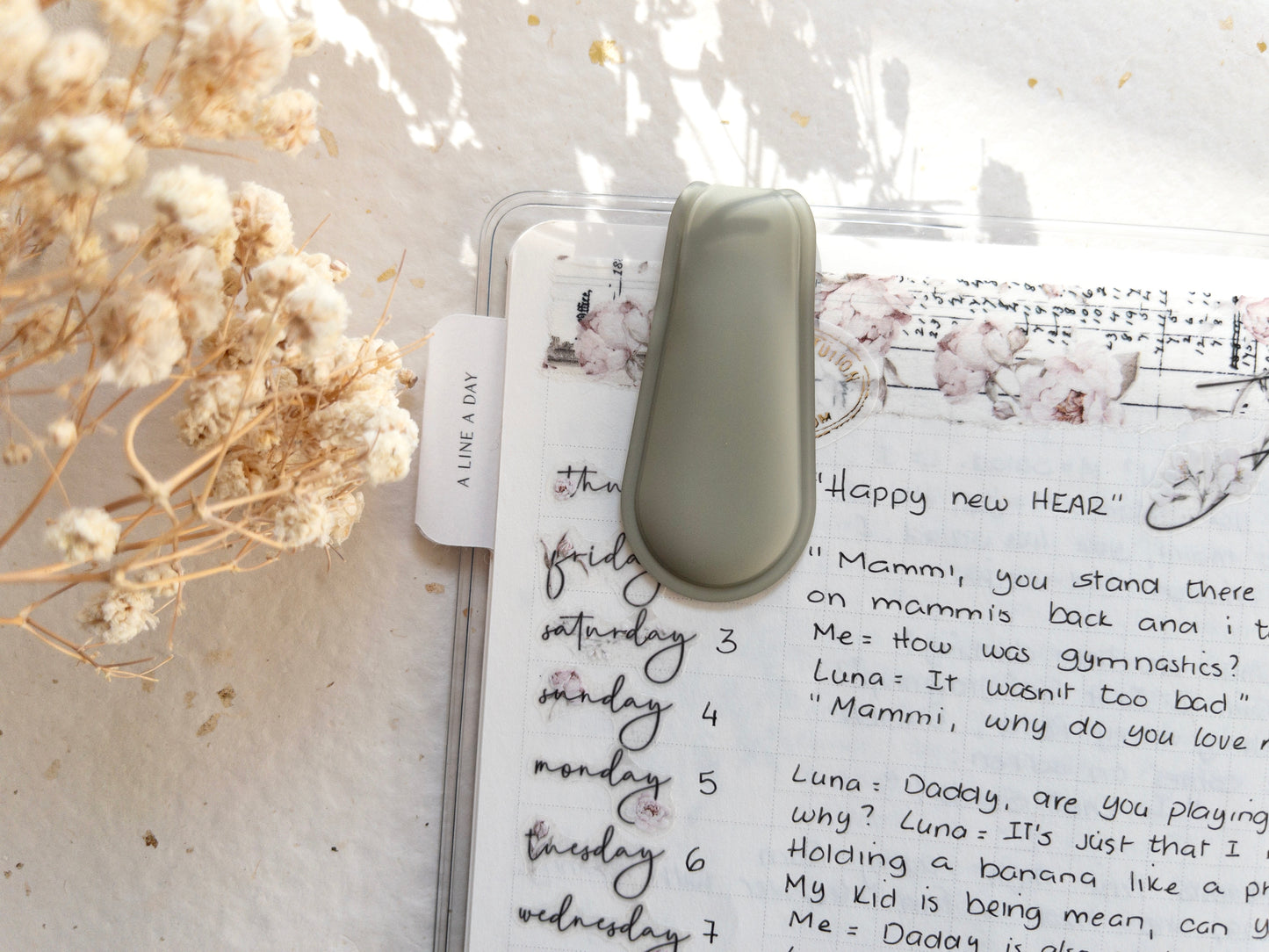 Magnetic bookmarks: Spring cottage