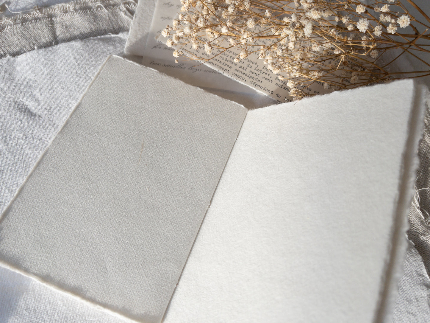 A6 handmade journal (White paper)