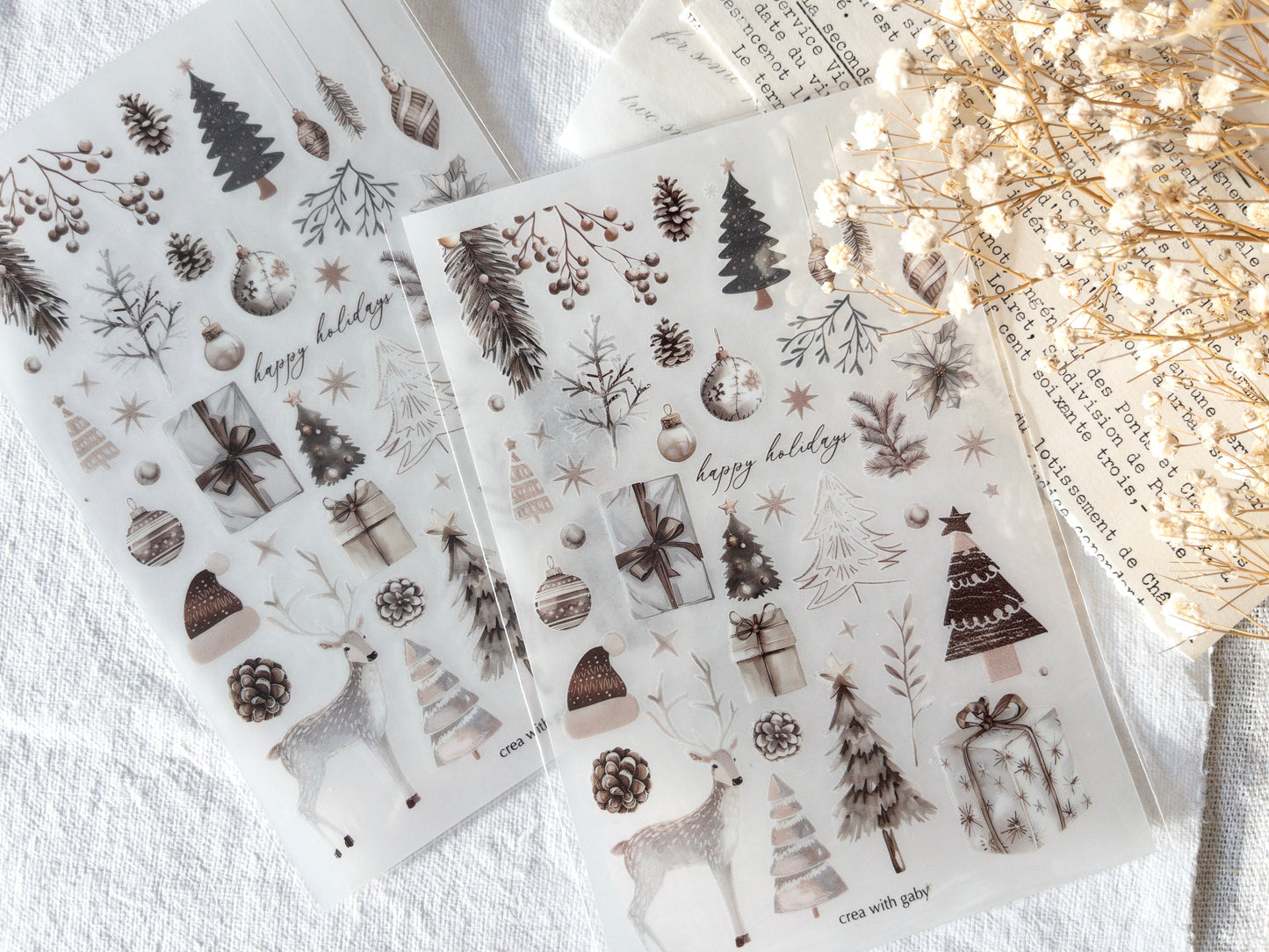 Transfer stickers: Christmas selection