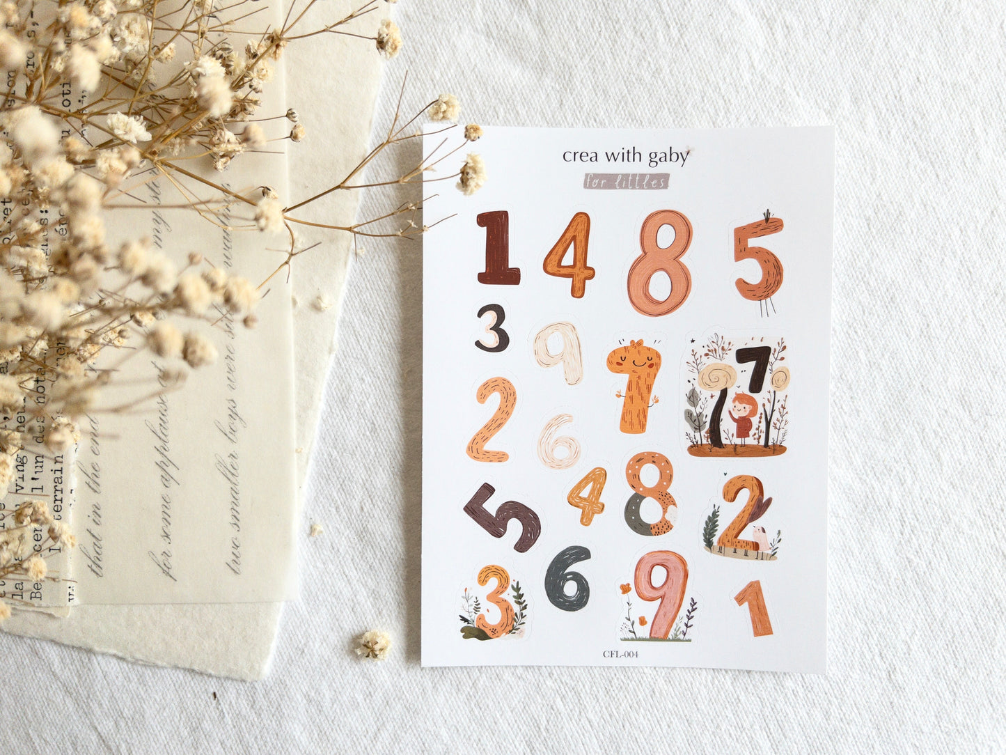For littles: Number stickers (004)