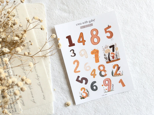 For littles: Number stickers (004)