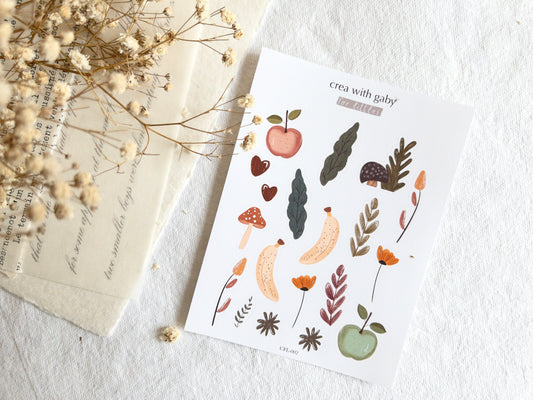 For littles: Fruit stickers (002)