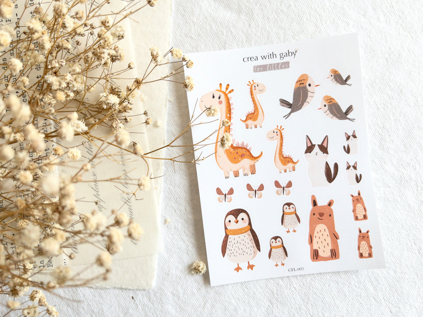 For littles: Animal stickers (003)