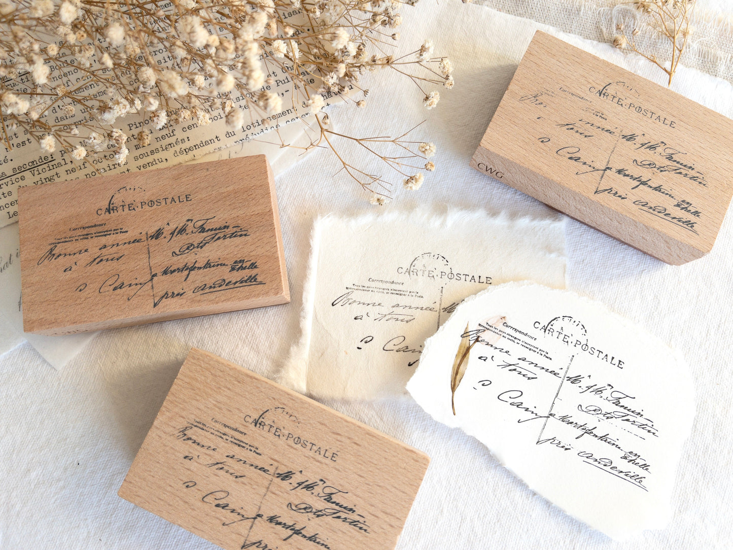 Rubber stamp: Carte Postale