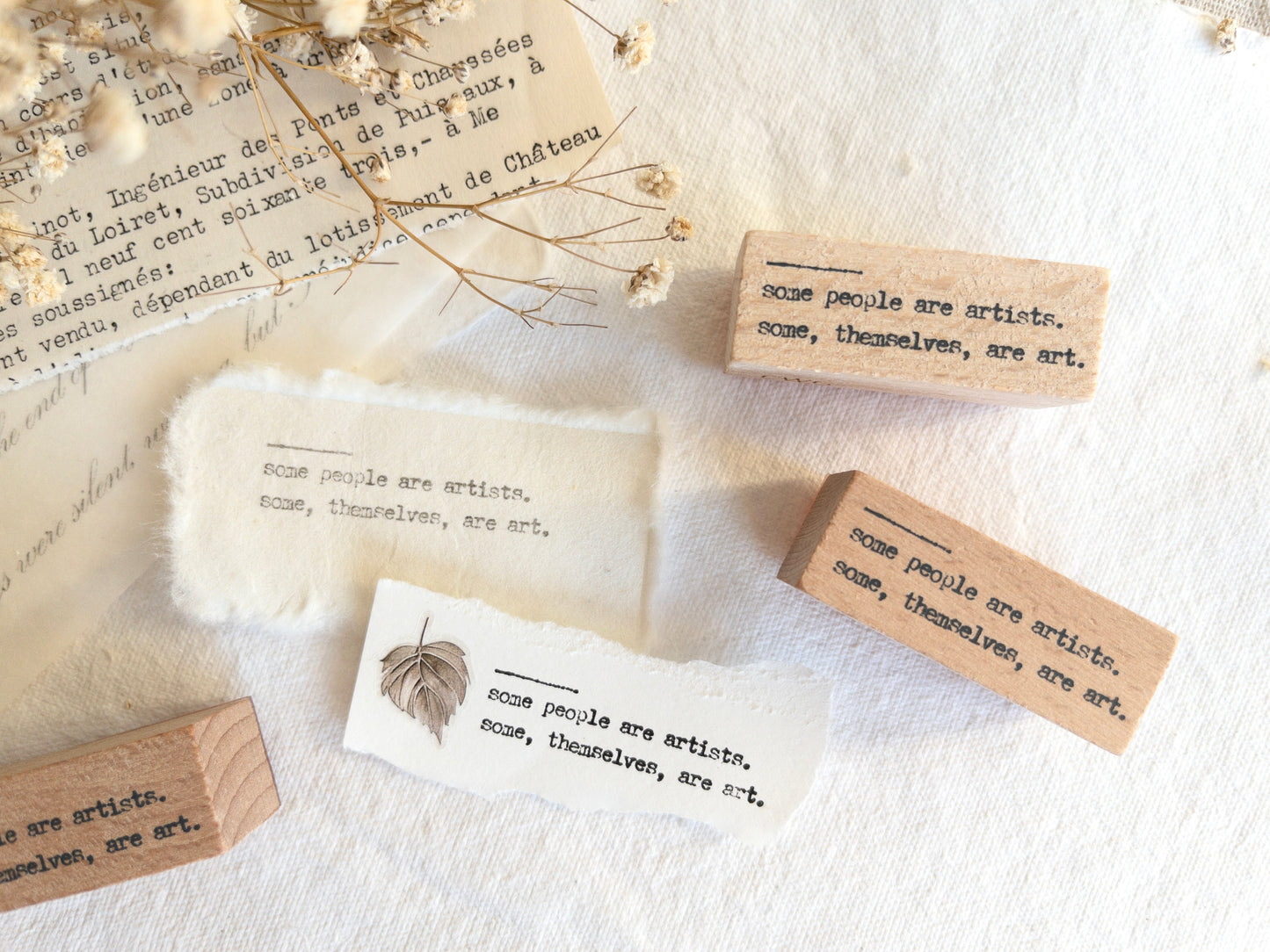 Rubber stamp: Some people are artists