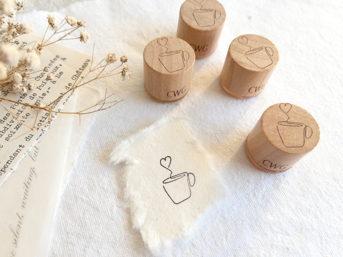 Rubber stamp: Coffee love