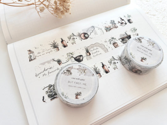 Self-care washi tape: But first, me (April 2026 sub kit)