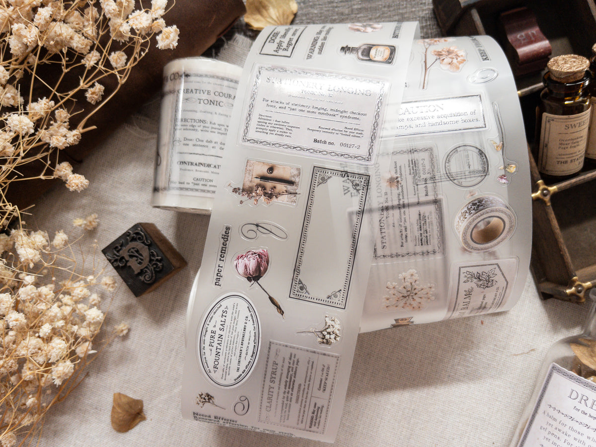 Pre-cut PET tape: The Stationer's Apothecary