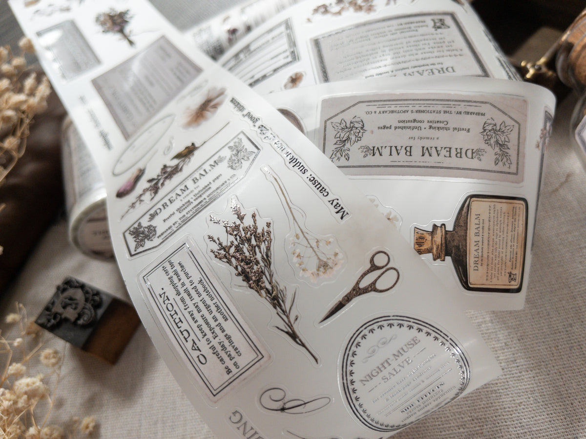 Pre-cut PET tape: The Stationer's Apothecary