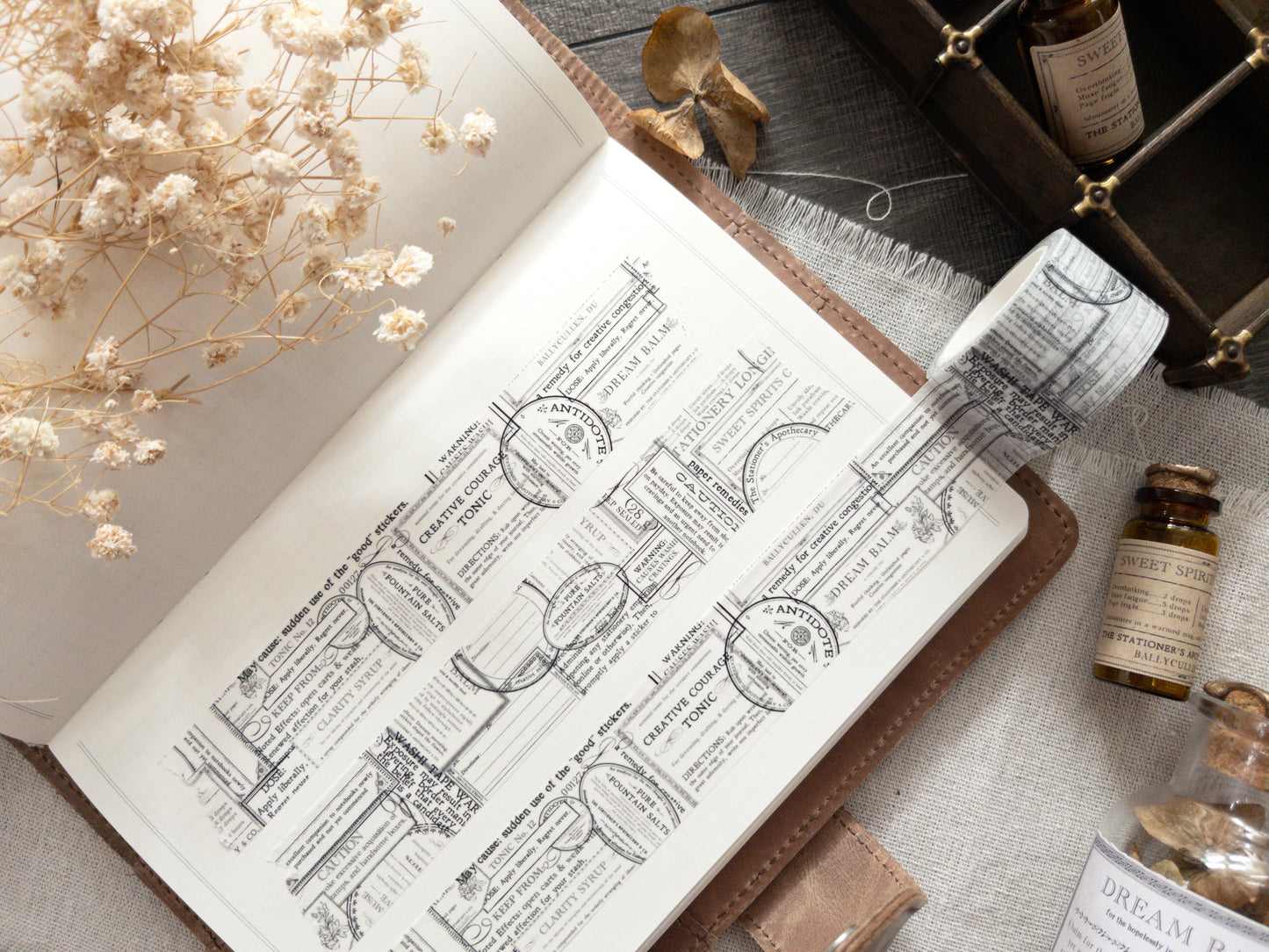 Washi tape: The Stationer's Apothecary (30mm)