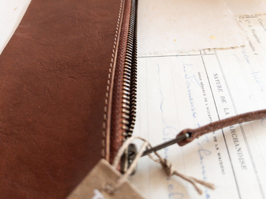 Leather pen pouches