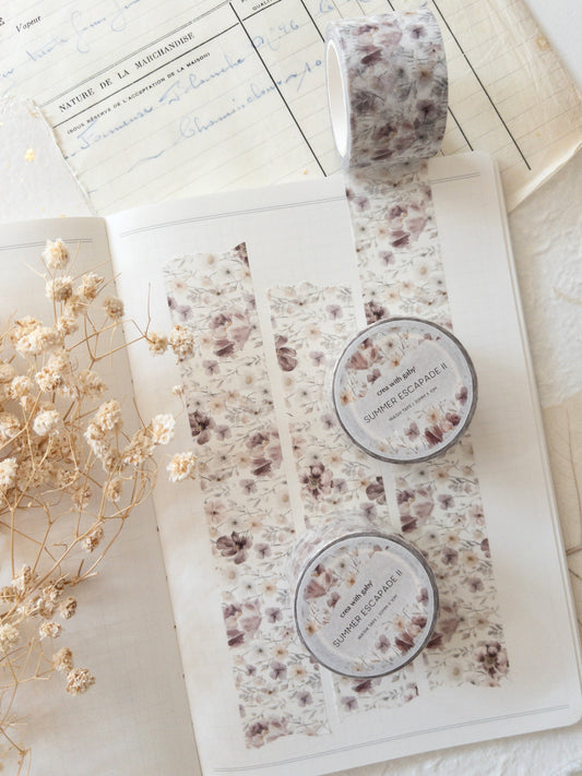 Washi tape: Summer escapade (30mm) (August 2026 sub kit)