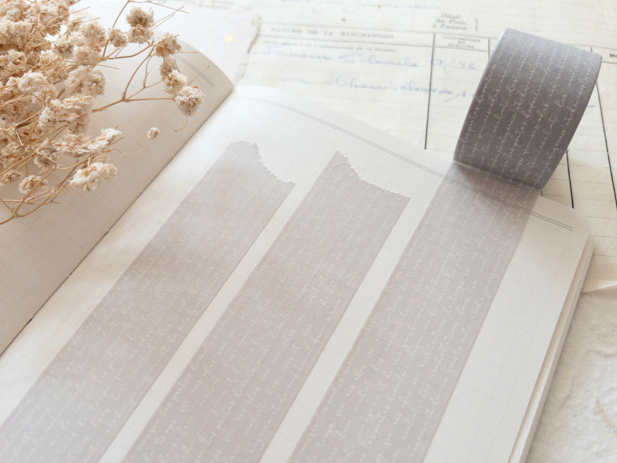Script washi tape (30mm)