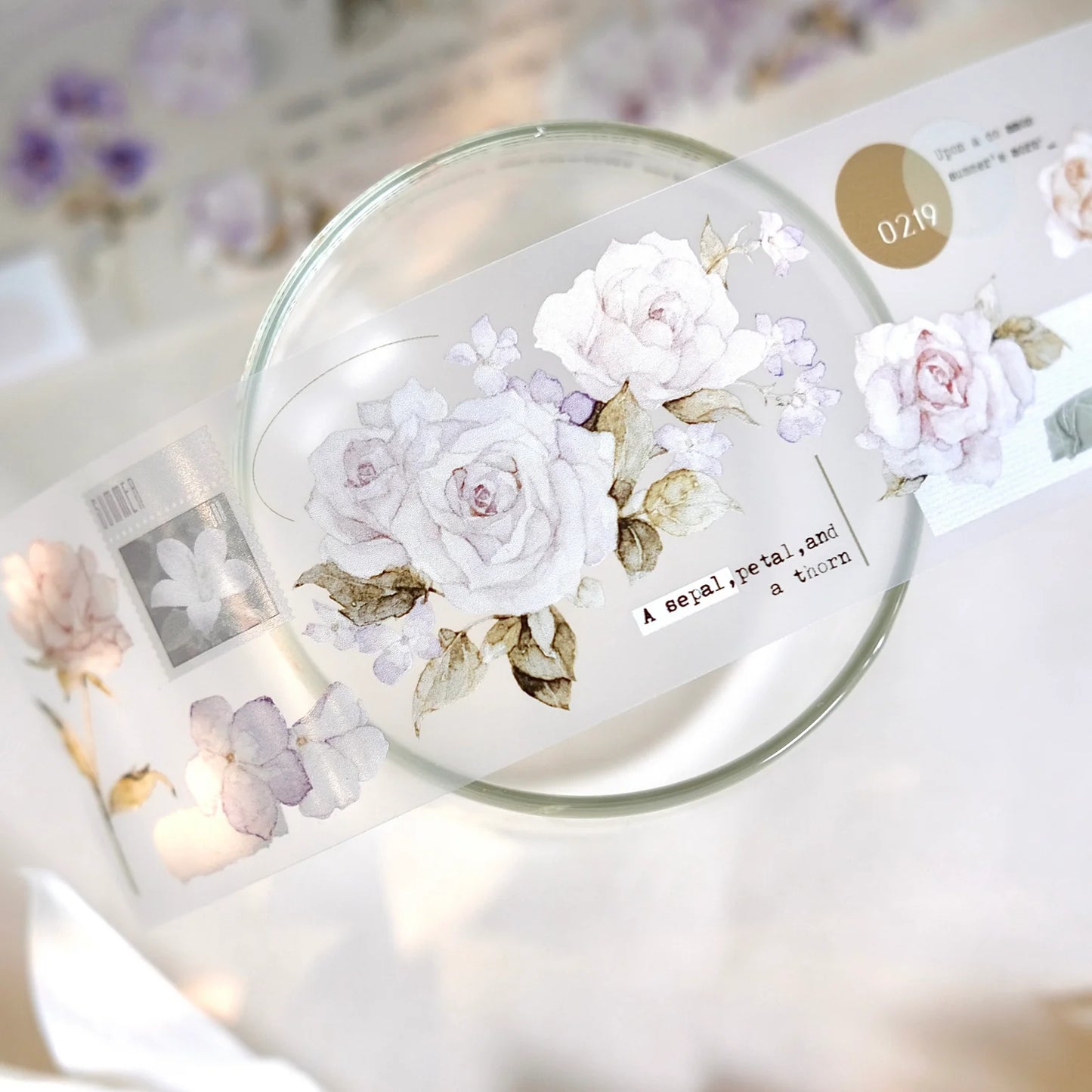 Freckles Tea Vol. 4 spring flower - Matte Pet tape (Single loop)