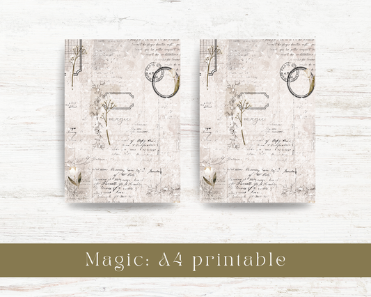 A4 printable: Magic collection