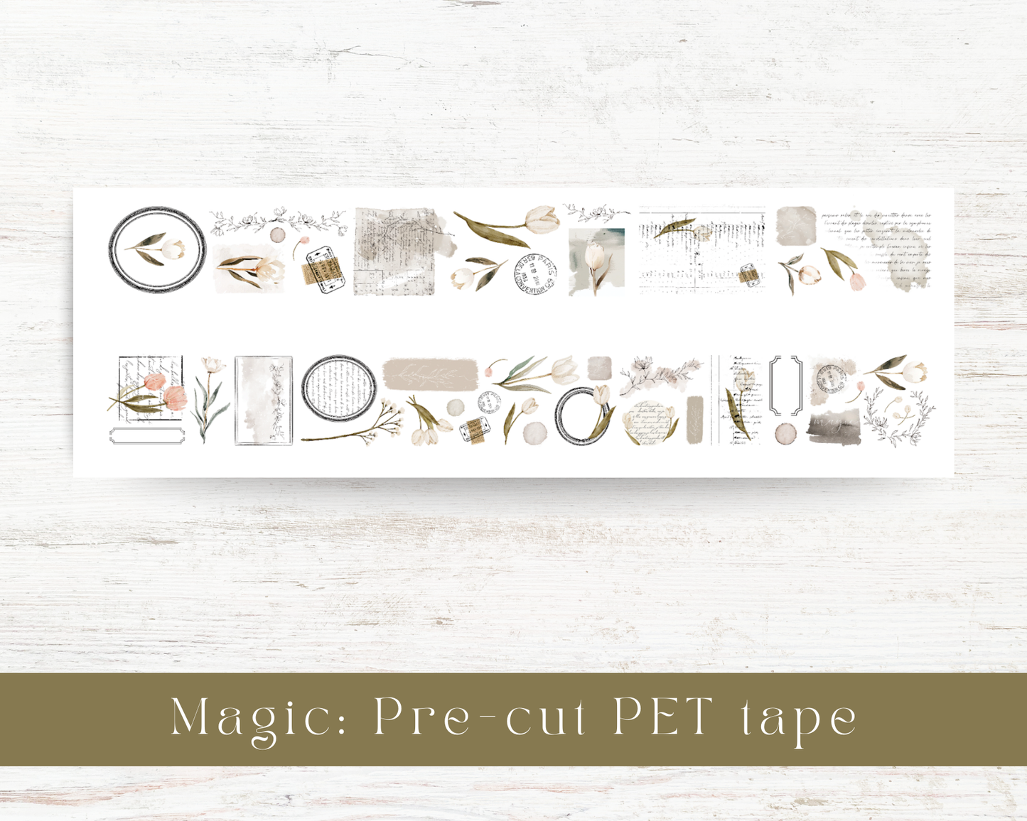 Pre-cut PET tape: Magic collection