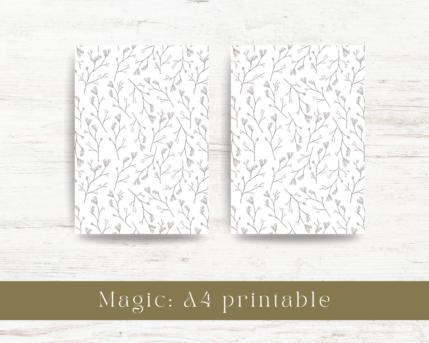 A4 minimal background printable: Magic collection