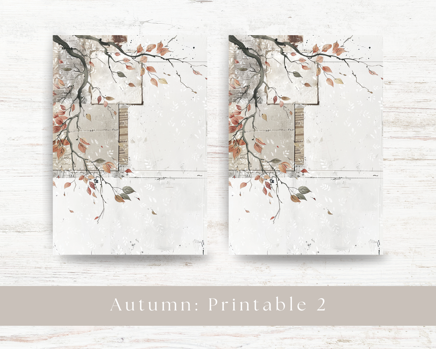 A5 printable: Autumn collection
