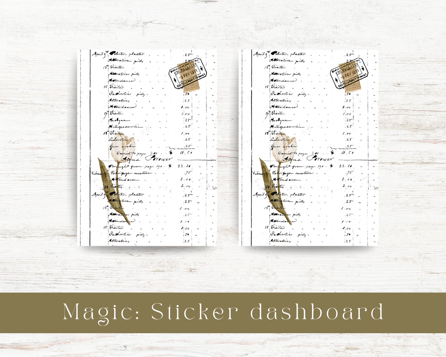 Sticker dashboard: Magic collection