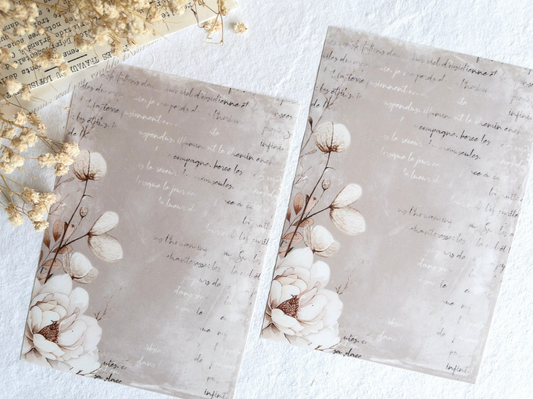 Sticker dashboards bundle: White blooms (Set of 5)