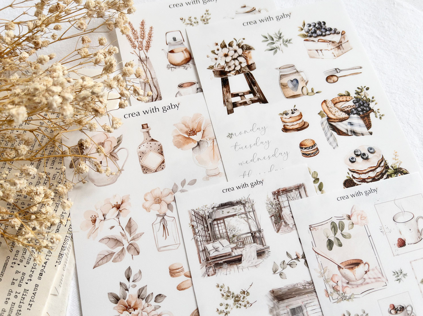 Deco sticker bundle (5 sticker sheets)