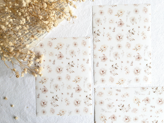 Sticker dashboard: White blooms collection
