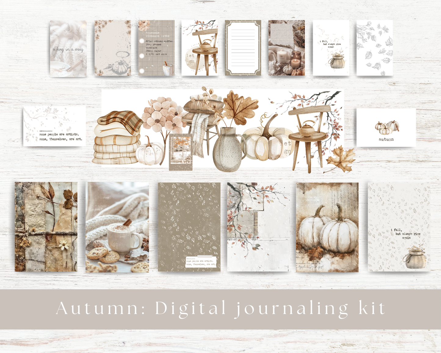Digital journaling kit: Autumn collection