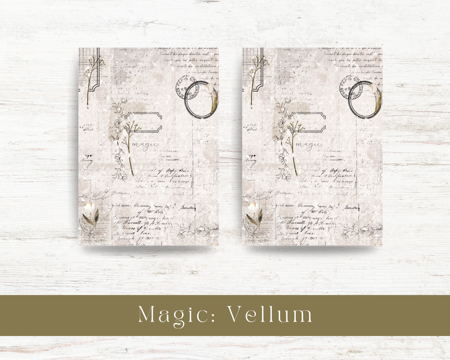 Vellum paper: Magic collection