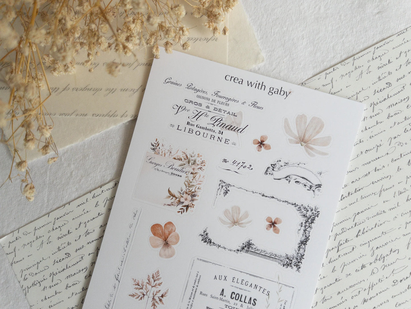 Vintage aesthetic stickers: Memories collection (030)