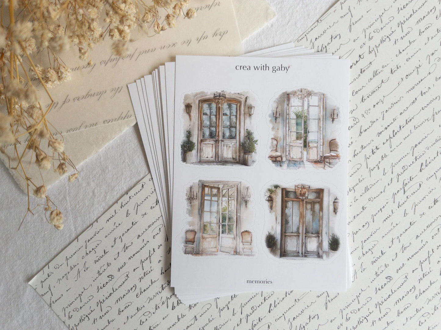 Vintage scene stickers: Memories collection (035)