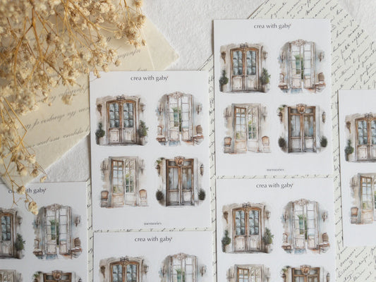 Vintage scene stickers: Memories collection (035)