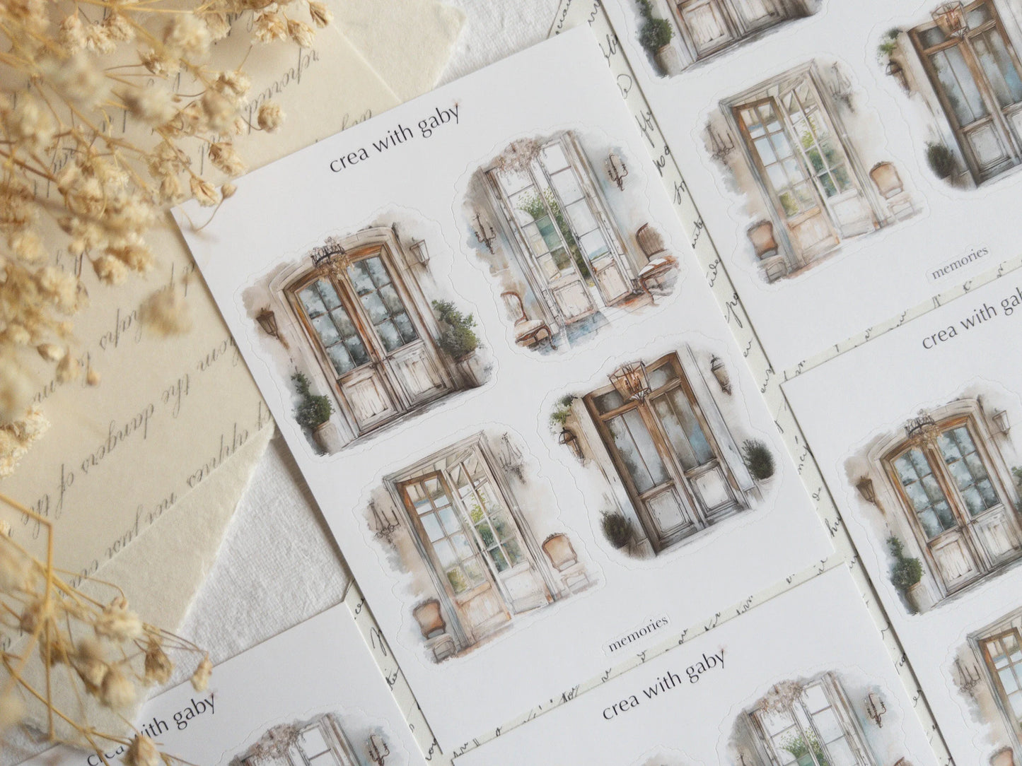 Vintage scene stickers: Memories collection (035)