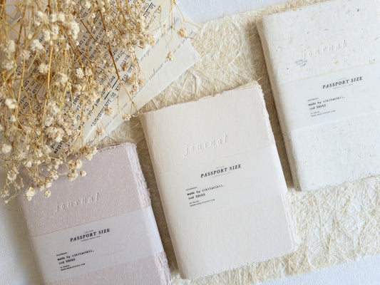 Handmade journal by Sahl Papier (cikitacikii) Passport size