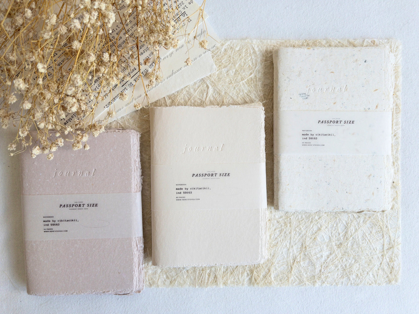 Handmade journal by Sahl Papier (cikitacikii) Passport size