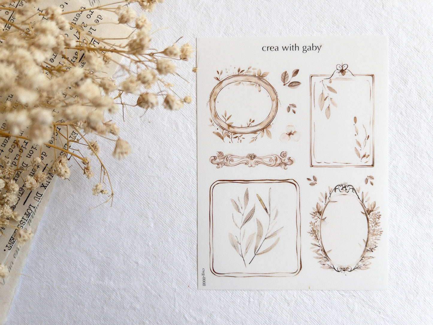 Vintage aesthetic sticker bundle (3 sticker sheets)