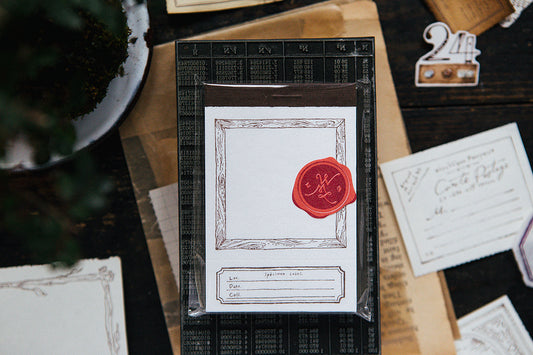 OURS Studio: Wooden frame letterpress label book
