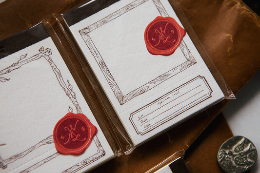 OURS Studio: Wooden frame letterpress label book