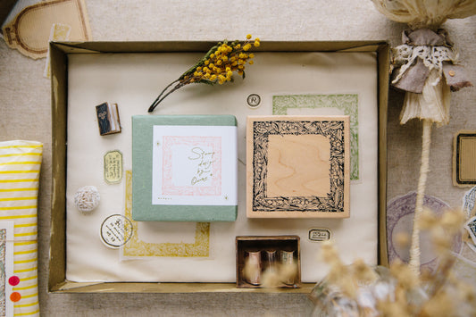 OURS Studio: Muguet Frame Rubber Stamp