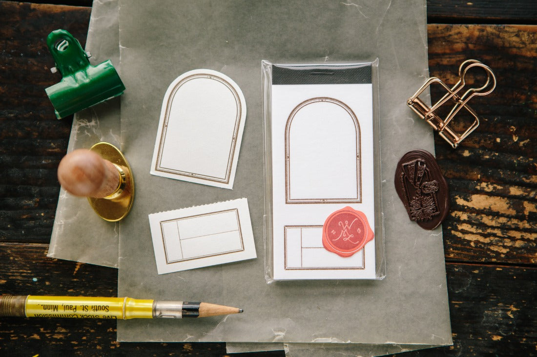 OURS Studio: Window Label Letterpress Book